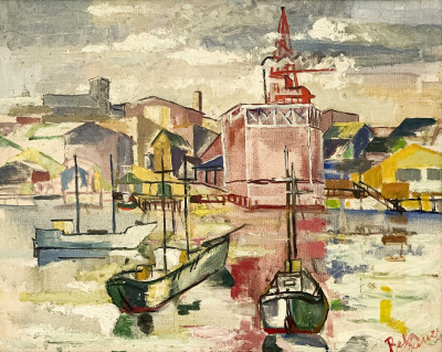 Albert Bela Bauer - Untitled (Harbor)