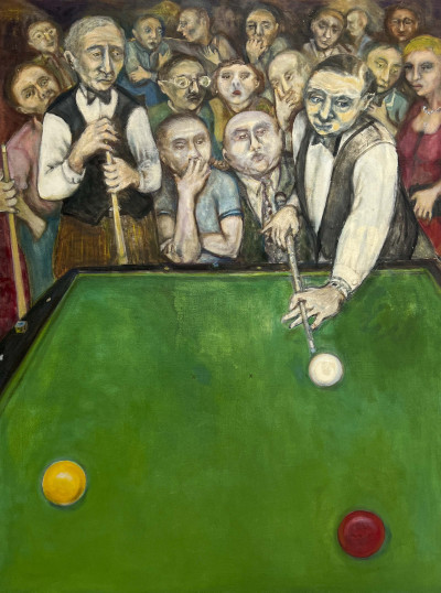 Image for Lot Leon Marcus - Untitled (Pool Players)
