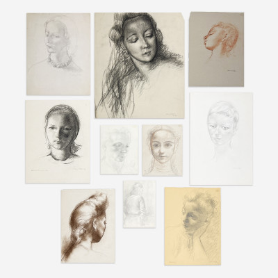 Image for Lot Clara Klinghoffer - Portraits of Woman, Group of 10
