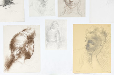 Clara Klinghoffer - Portraits of Woman, Group of 10