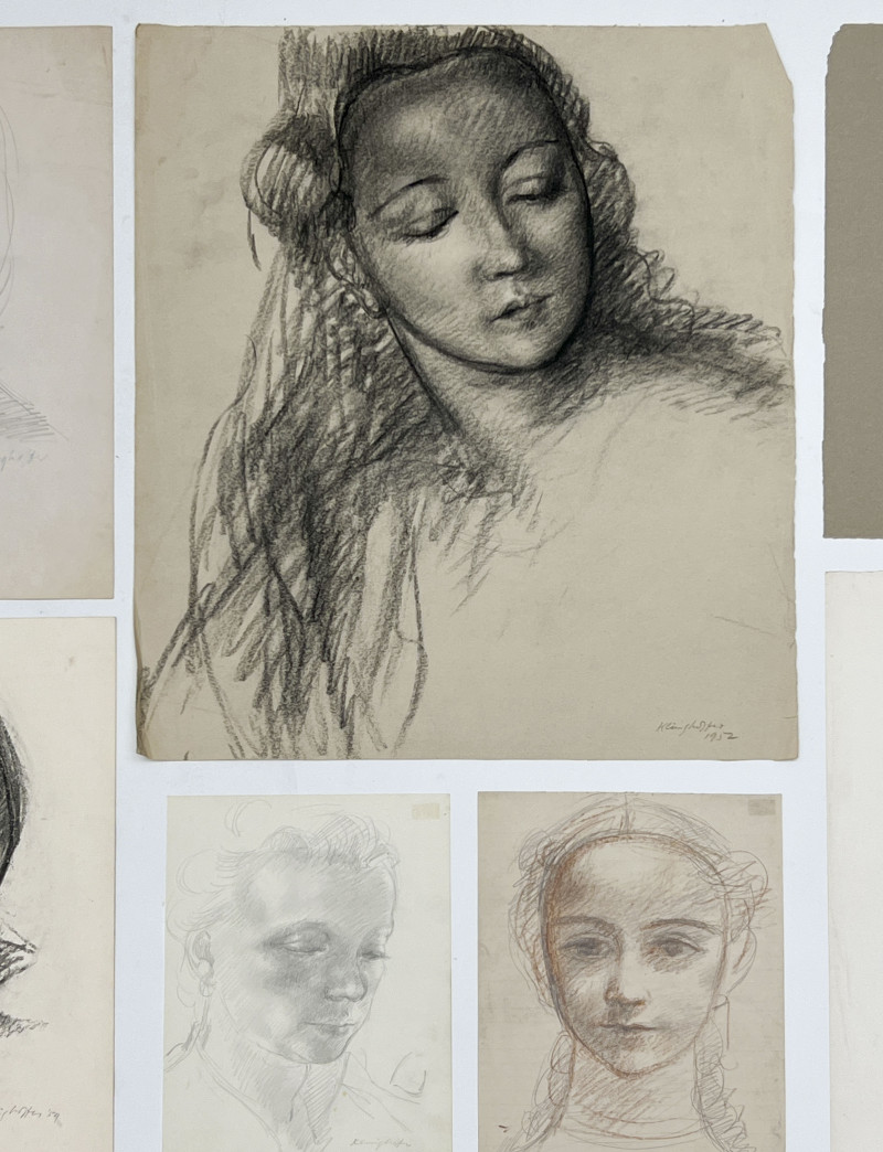 Clara Klinghoffer - Portraits of Woman, Group of 10