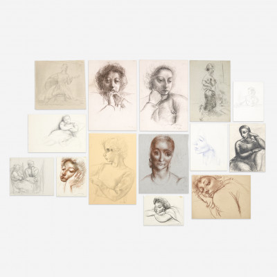 Image for Lot Clara Klinghoffer - Portraits of Woman, Group of 14