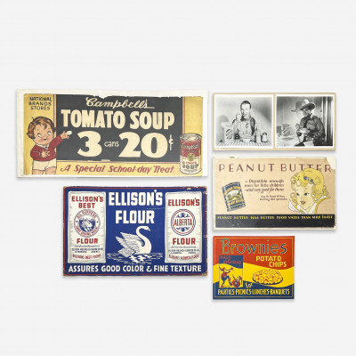 Vintage Food Advertisements, Group of 5