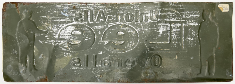 Lee Overalls Embossed Tin Sign