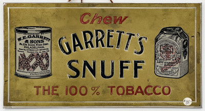 Embossed Tin Cigar and Tobacco Signs, Group of 2
