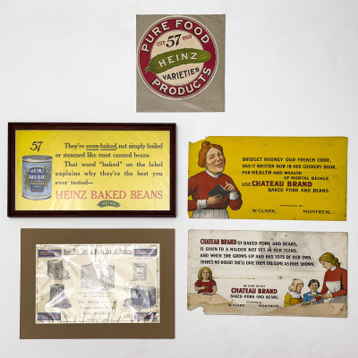 Image for Lot Vintage Heinz, and other Food Advertisement signs, Group of 5
