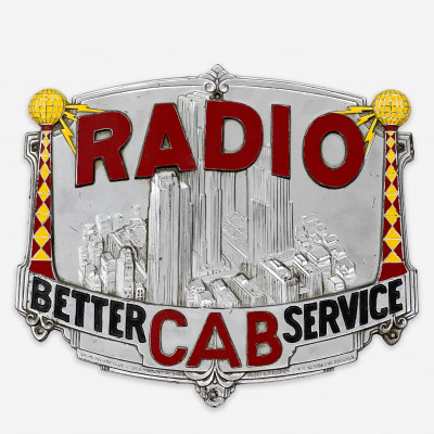 Image for Lot Radio Better Cab Service Plaque