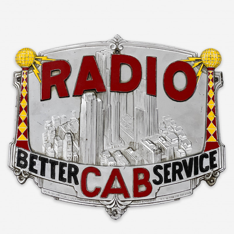 Radio Better Cab Service Plaque