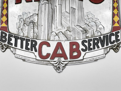 Radio Better Cab Service Plaque