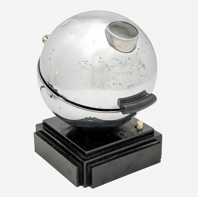 Horoplafon France - Art Deco Projector Clock with Lamp