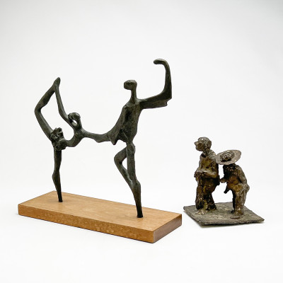 Image for Lot Figural Bronzes, Group of 2