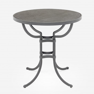 Image for Lot McKinnon & Harris - Round Slate Top Cafe Table