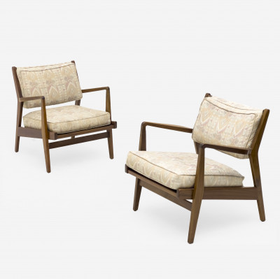 Jens Risom - Lounge Chairs, Pair