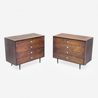 Mid Century Modern Dressers, Pair