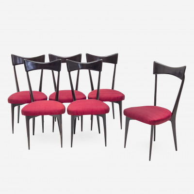 Image for Lot Ico Parisi - Mahogany Dining Chairs, Group of 6