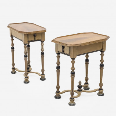 Image for Lot William and Mary Style Side Tables, Pair