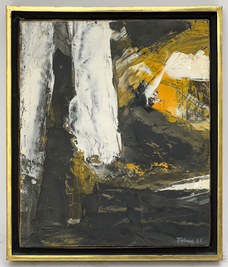 Julius Tobias - Composition in Black, White, and Yellow