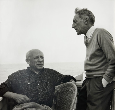 Lee Miller  - Picasso and Cocteau