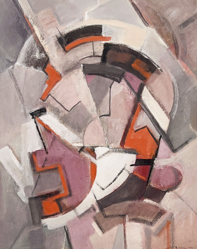 Image for Lot Edmund E. Niemann - Untitled (Composition in Pink and Orange)