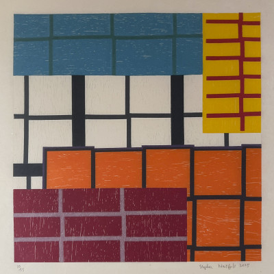 Stephen Westfall - Untitled (Grid Composition)
