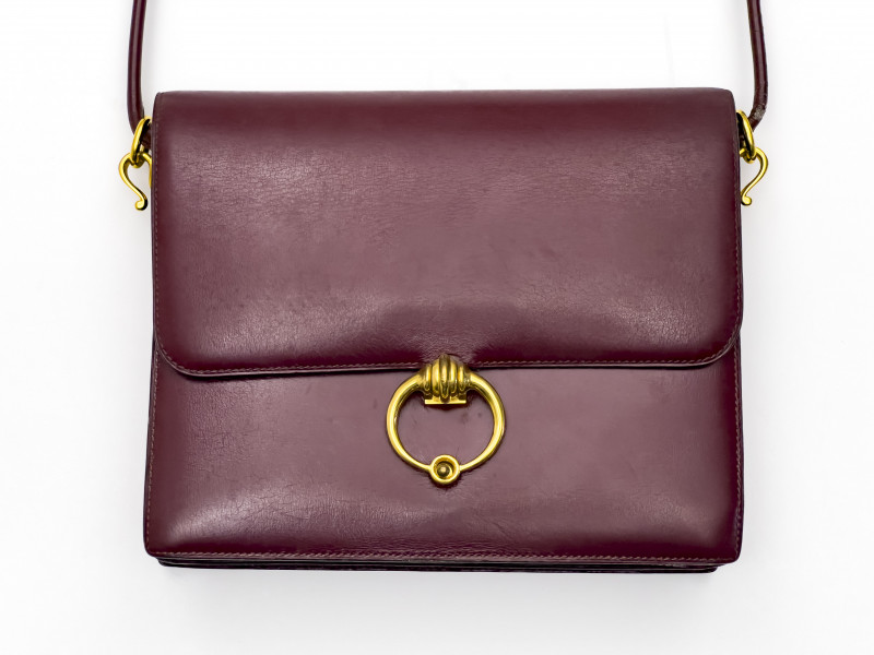 Hermès - Brown Leather Sac Sequana Shoulder Bag Gold Hardware