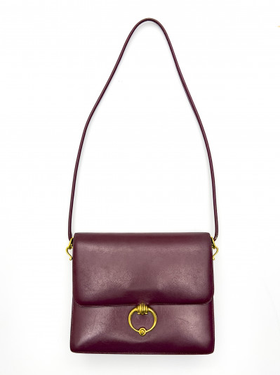 Hermès - Brown Leather Sac Sequana Shoulder Bag Gold Hardware