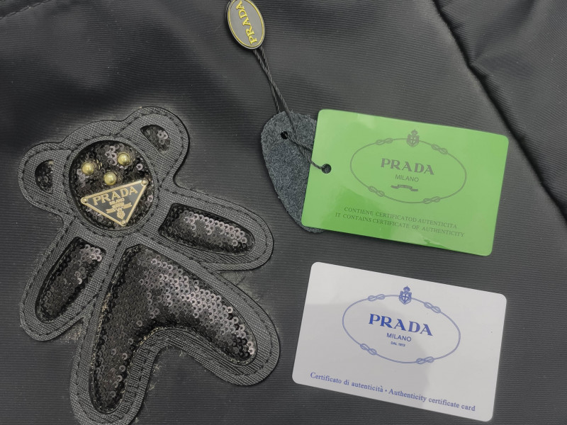 Prada - Nylon Teddy Bear Tote Bag and Crossbody Bag