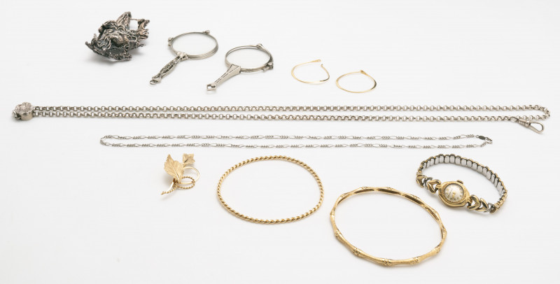 Gold Jewelry with Sterling Silver Additions