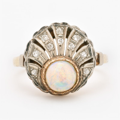Image for Lot Gold Opal Ring
