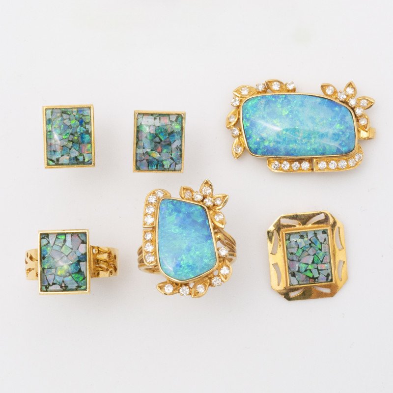 Gold Opal and Diamond Suite