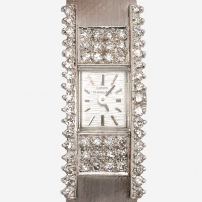 Image for Lot Girard-Perregaux - White Gold and Diamond Watch