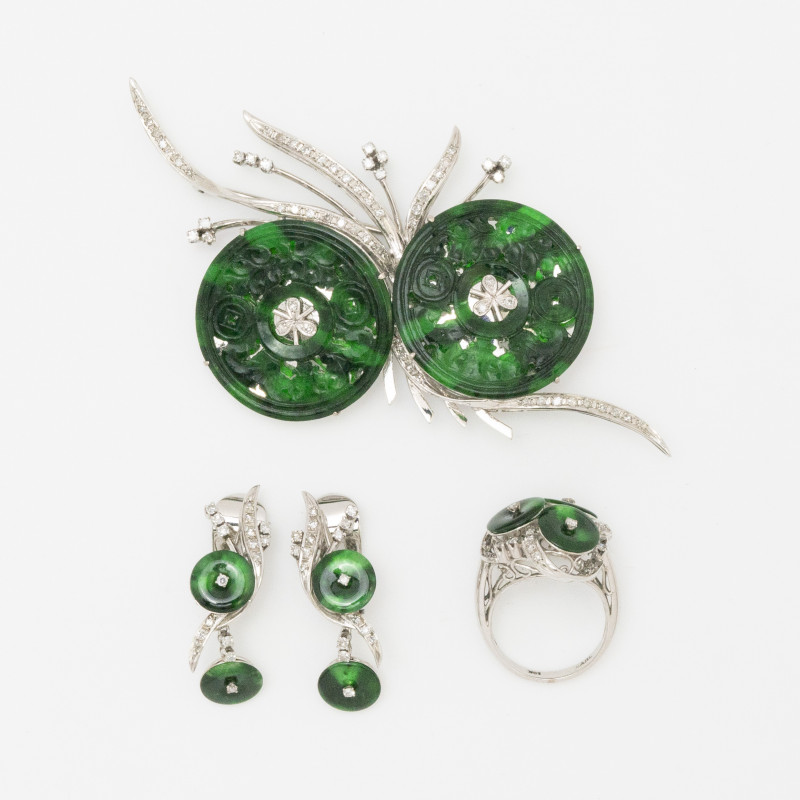 Jade and Diamond Set