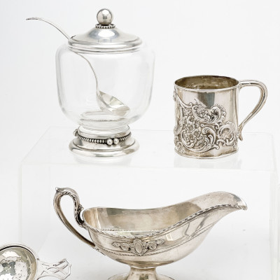 George Jensen, Buccelati, and Others Sterling Silver Group