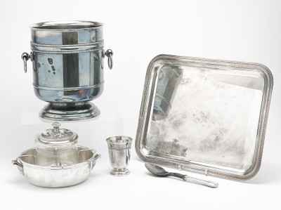 Image for Lot Christofle Perle Silver Plated Articles