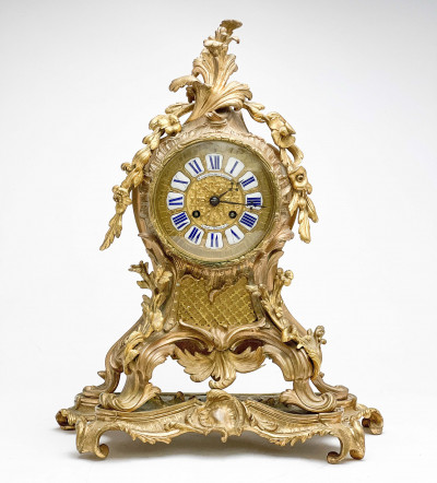 Image for Lot Louis XV style Mantle Clock