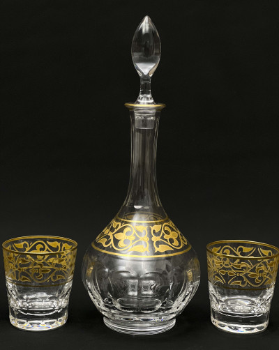 Baccarat - Byzance Decanter and Tumblers, Group of 5