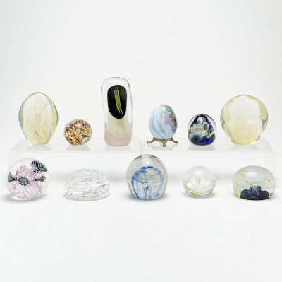 Image for Lot Glass Paperweights, Group of 11