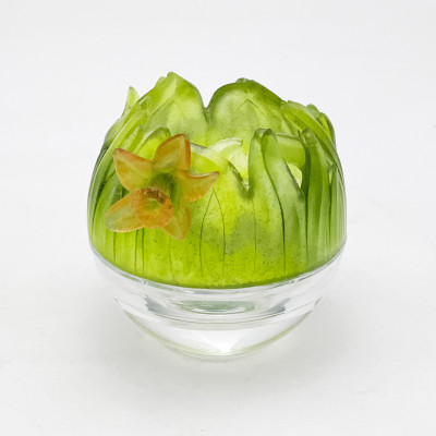 Image for Lot Daum - Daffodil Candle Holder