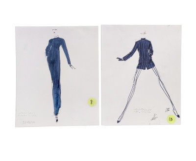 Joe Eula - 12 Fashion Illustrations for Geoffrey Beene