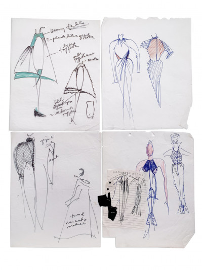 Image for Lot Geoffrey Beene - 13 Fashion Illustrations