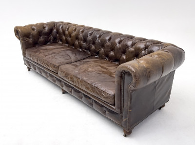 Restoration Hardware Chesterfield Leather Sofa