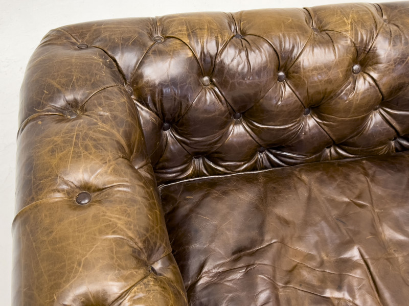 Restoration Hardware Chesterfield Leather Sofa