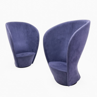 Hightower Shelter Lounge Chairs, Pair