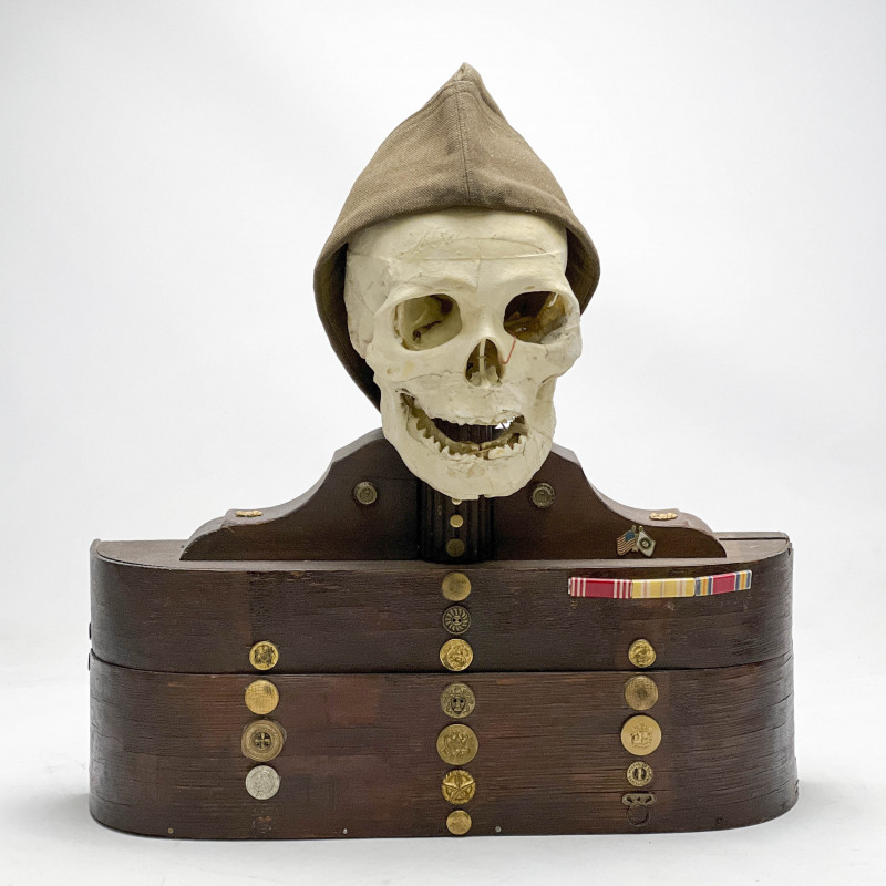 Leon Marcus - Untitled (Skeleton Soldier Cabinet)