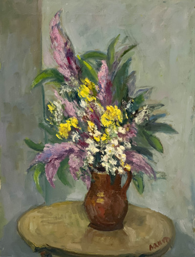 Image for Lot Albert Bela Bauer - Still Life with Flowers