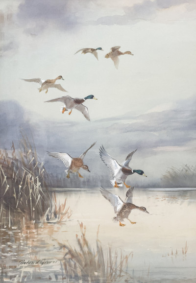 Roland Green - Ducks in Flight / Pheasants (2 Works)