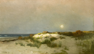 Image for Lot Franklin De Haven - Moonrise Seascape