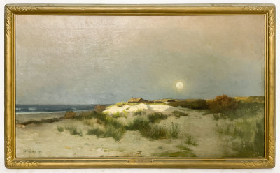 Franklin De Haven - Moonrise Seascape