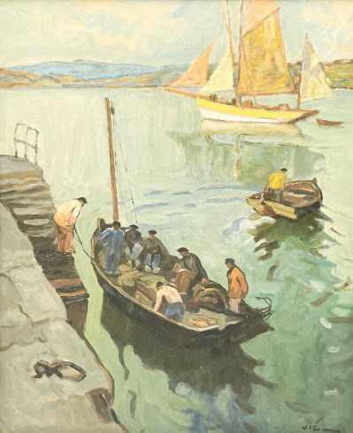Image for Lot Gabriel Vié - Breton Fishermen