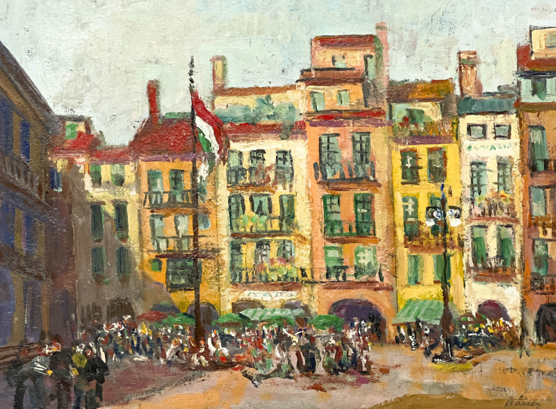 Albert Bela Bauer - Hungarian City Square